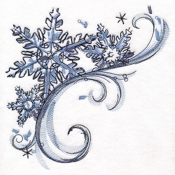 Mesmerized by Winter Snowflakes Corner