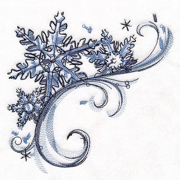 Mesmerized by Winter Snowflakes Corner