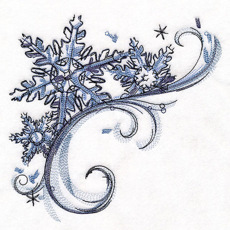 Mesmerized by Winter Snowflakes Corner