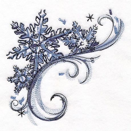 Mesmerized by Winter Snowflakes Corner