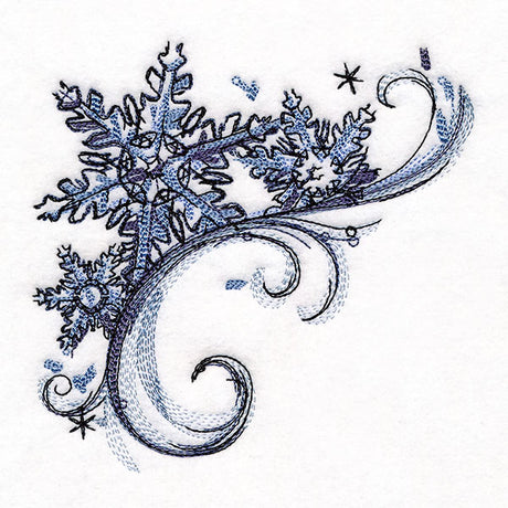 Mesmerized by Winter Snowflakes Corner