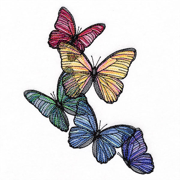 Splendor and Color Butterflies Spray