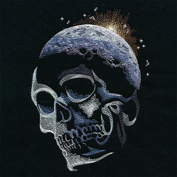 The Dawn of Creativity Moon Skull