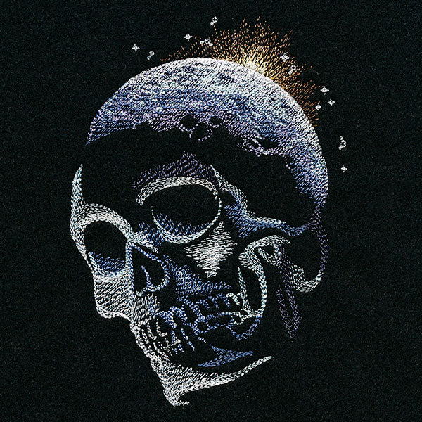 The Dawn of Creativity Moon Skull
