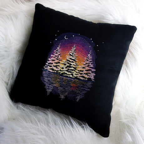 Sunsets in the Forest Reflection Scene