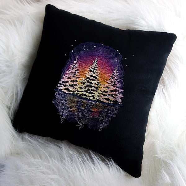 Sunsets in the Forest Reflection Scene