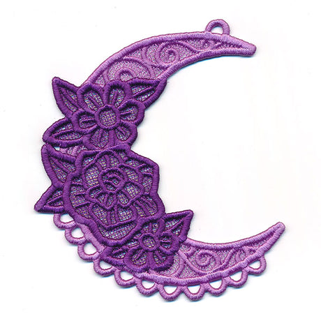 Bohemian Blooms Moon with Fringe (Lace)