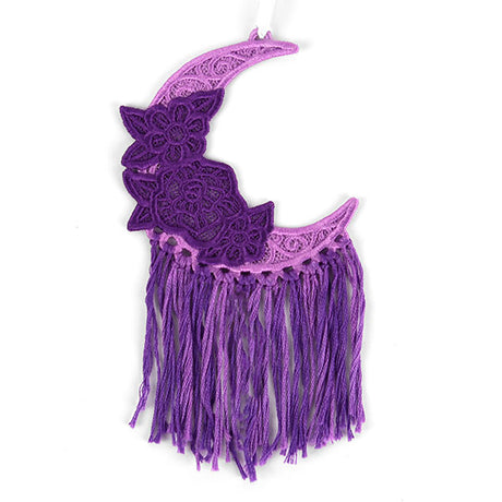 Bohemian Blooms Moon with Fringe (Lace)