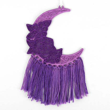 Bohemian Blooms Moon with Fringe (Lace)