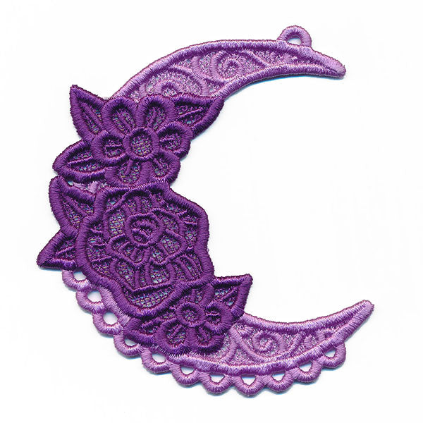 Bohemian Blooms Moon with Fringe (Lace)