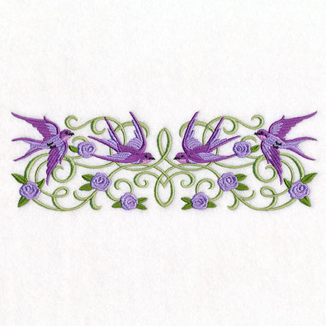 Sparrows in Flight Ironwork Border