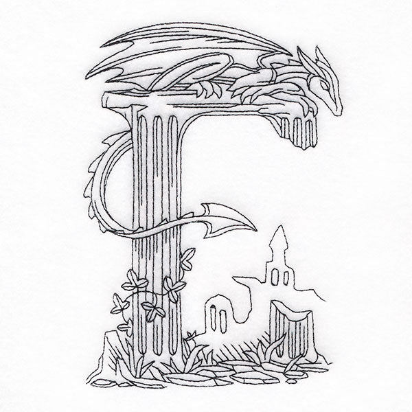 Read & Explore - Letter E Dragon Scene