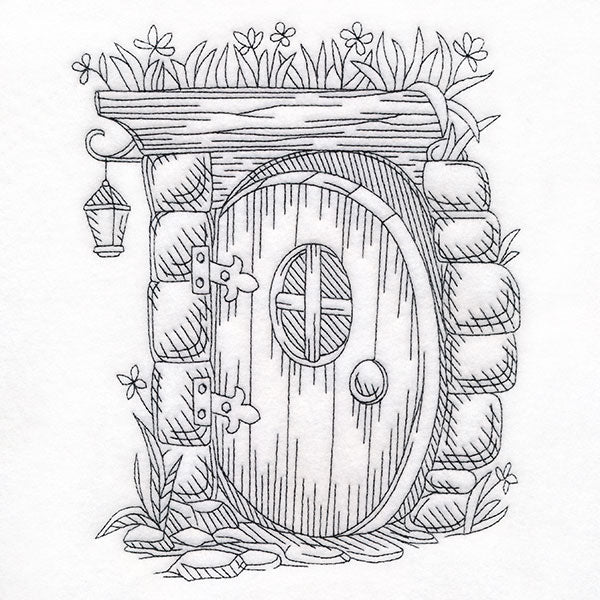 Read & Explore - Letter D Whimsical Door Scene
