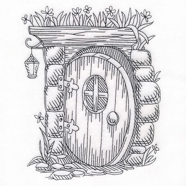 Read & Explore - Letter D Whimsical Door Scene