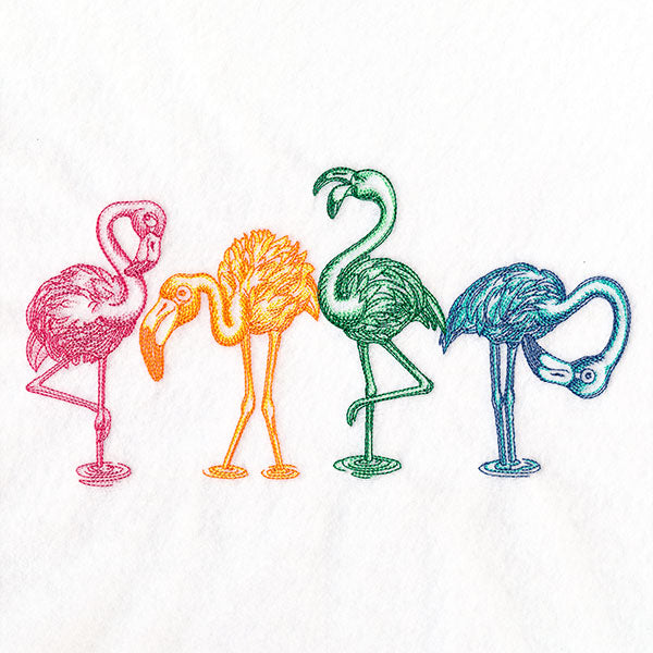 Made for Rainbows Silly Flamingo Border