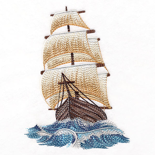 On the High Seas Clipper Ship