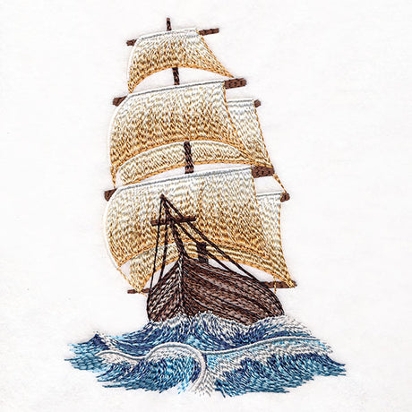 On the High Seas Clipper Ship