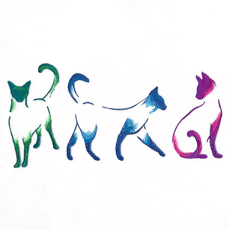 Purr-fectly Modern Cat Border