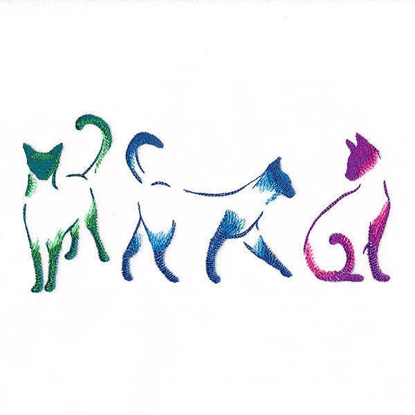 Purr-fectly Modern Cat Border