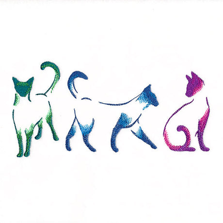 Purr-fectly Modern Cat Border