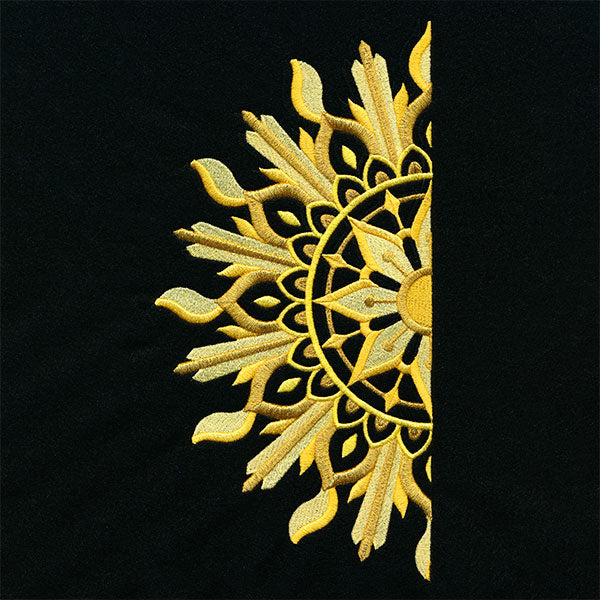 Ironwork and Magic Half Sun Mandala