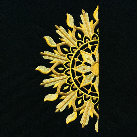 Ironwork and Magic Half Sun Mandala