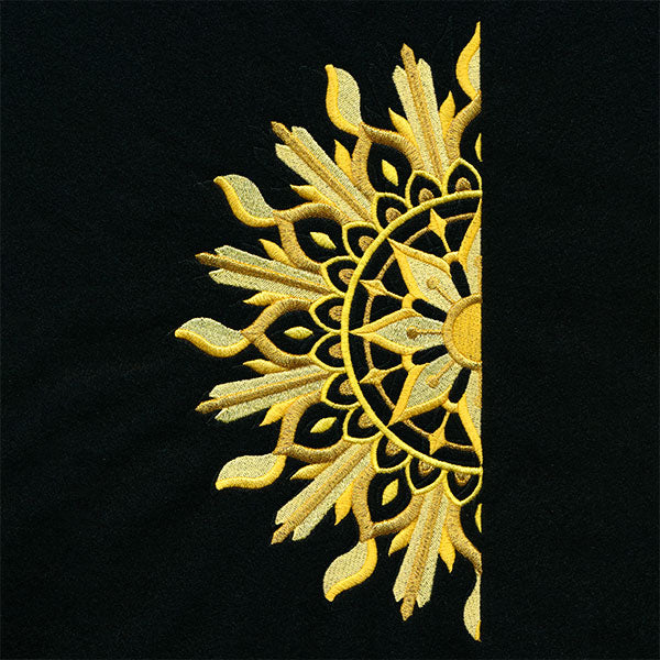 Ironwork and Magic Half Sun Mandala