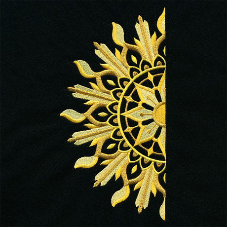 Ironwork and Magic Half Sun Mandala