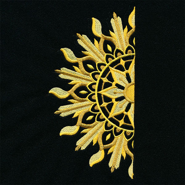 Ironwork and Magic Half Sun Mandala