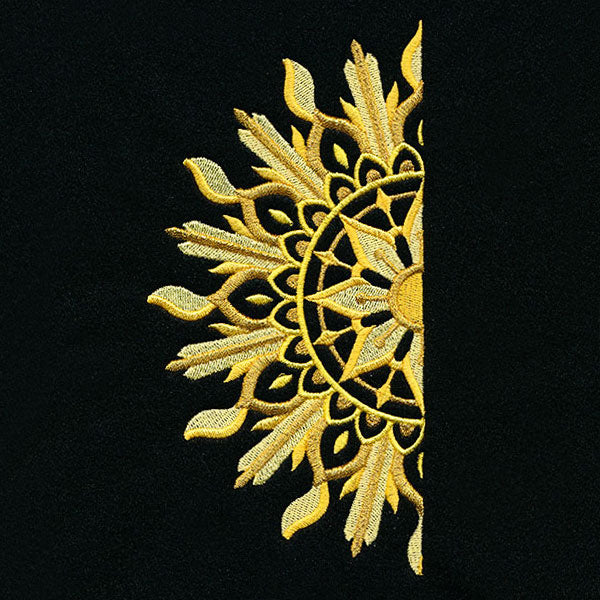 Ironwork and Magic Half Sun Mandala