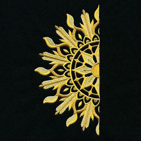 Ironwork and Magic Half Sun Mandala