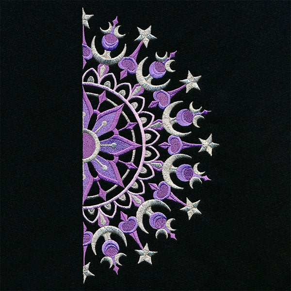 Ironwork and Magic Half Moon Mandala