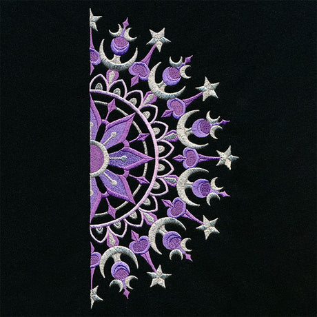 Ironwork and Magic Half Moon Mandala