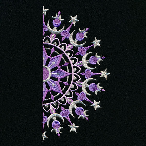 Ironwork and Magic Half Moon Mandala