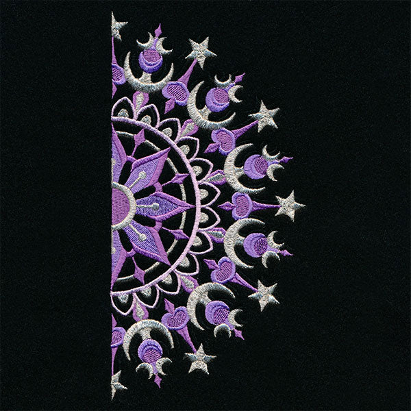 Ironwork and Magic Half Moon Mandala