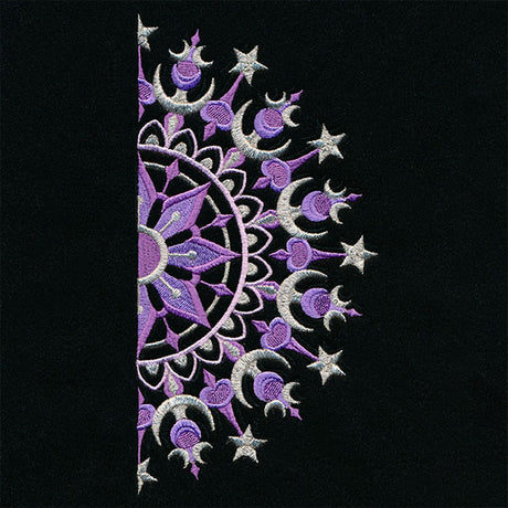 Ironwork and Magic Half Moon Mandala