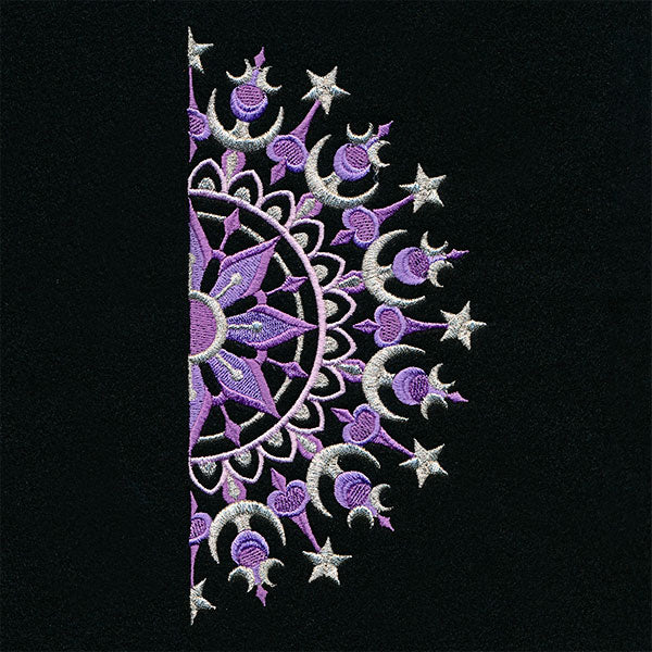 Ironwork and Magic Half Moon Mandala
