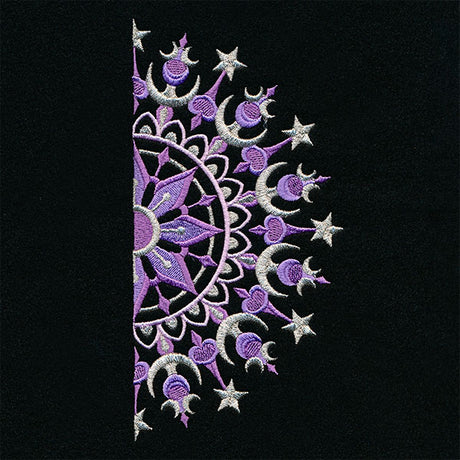 Ironwork and Magic Half Moon Mandala