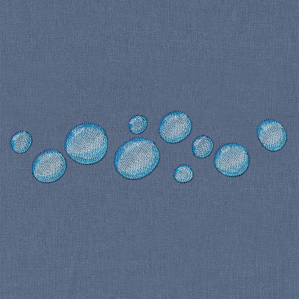 Water Droplets Border