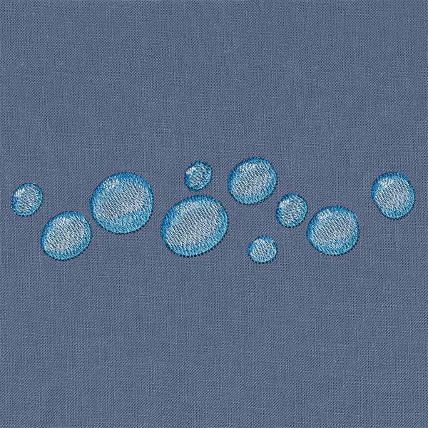 Water Droplets Border