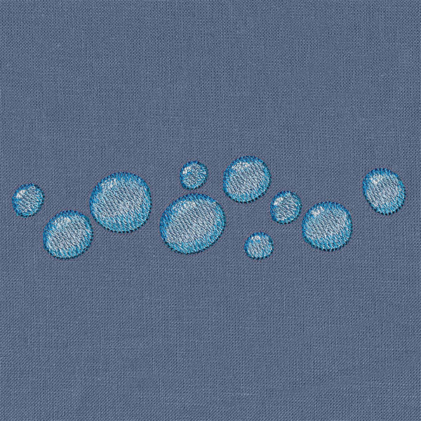 Water Droplets Border