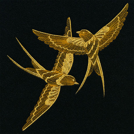 Gilded with Magic Swallows