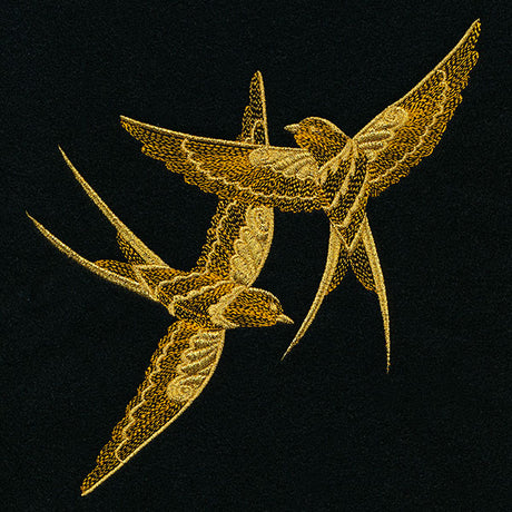 Gilded with Magic Swallows