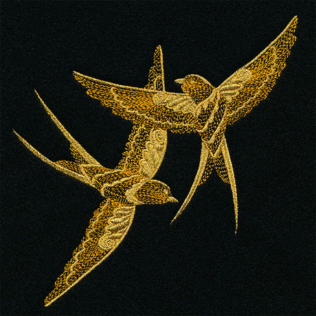 Gilded with Magic Swallows