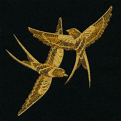 Gilded with Magic Swallows