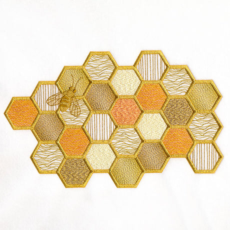 Buzzing with Texture Honeycomb & Bee