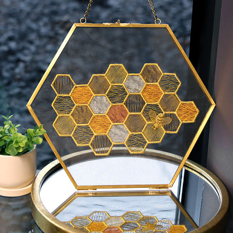 Buzzing with Texture Honeycomb & Bee