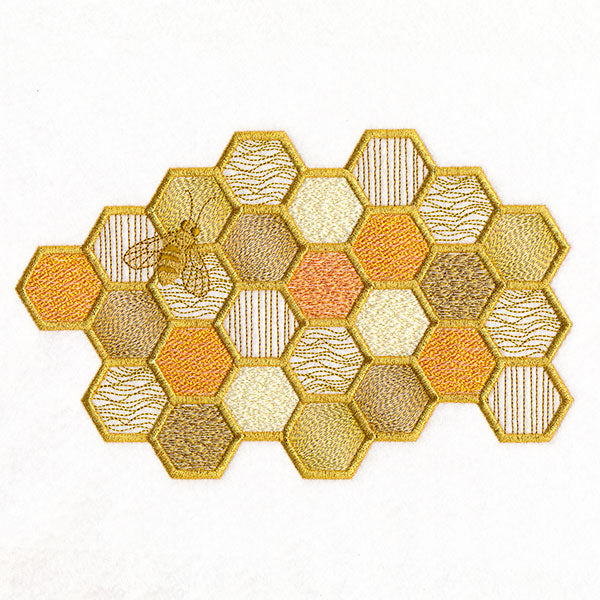 Buzzing with Texture Honeycomb & Bee
