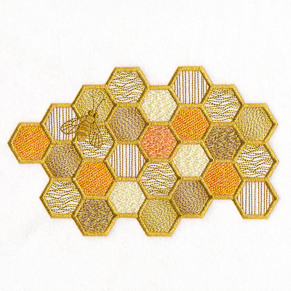 Buzzing with Texture Honeycomb & Bee