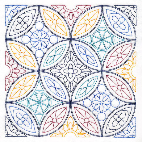 Moroccan Sunrise Repeatable Square